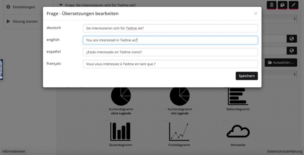 Mehrsprachigkeit bei TEDME