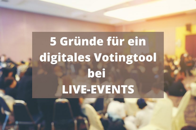 digitales Votingtool bei Events