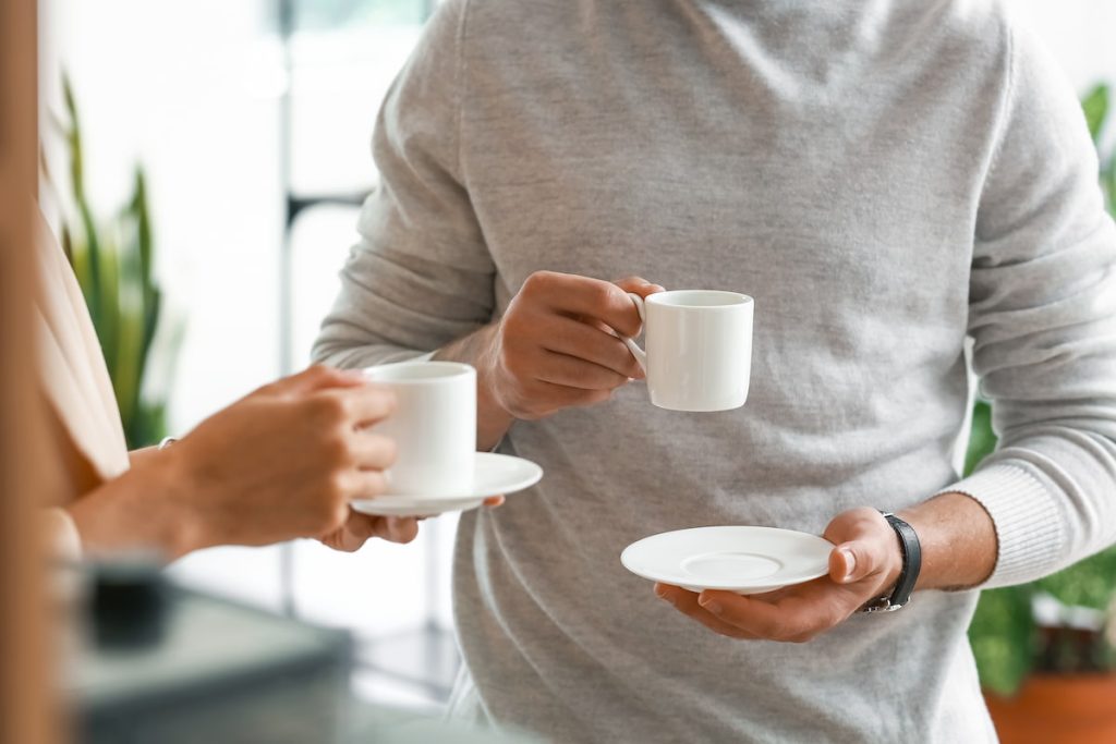 kurze Pause bei der Mitgliederversammlung