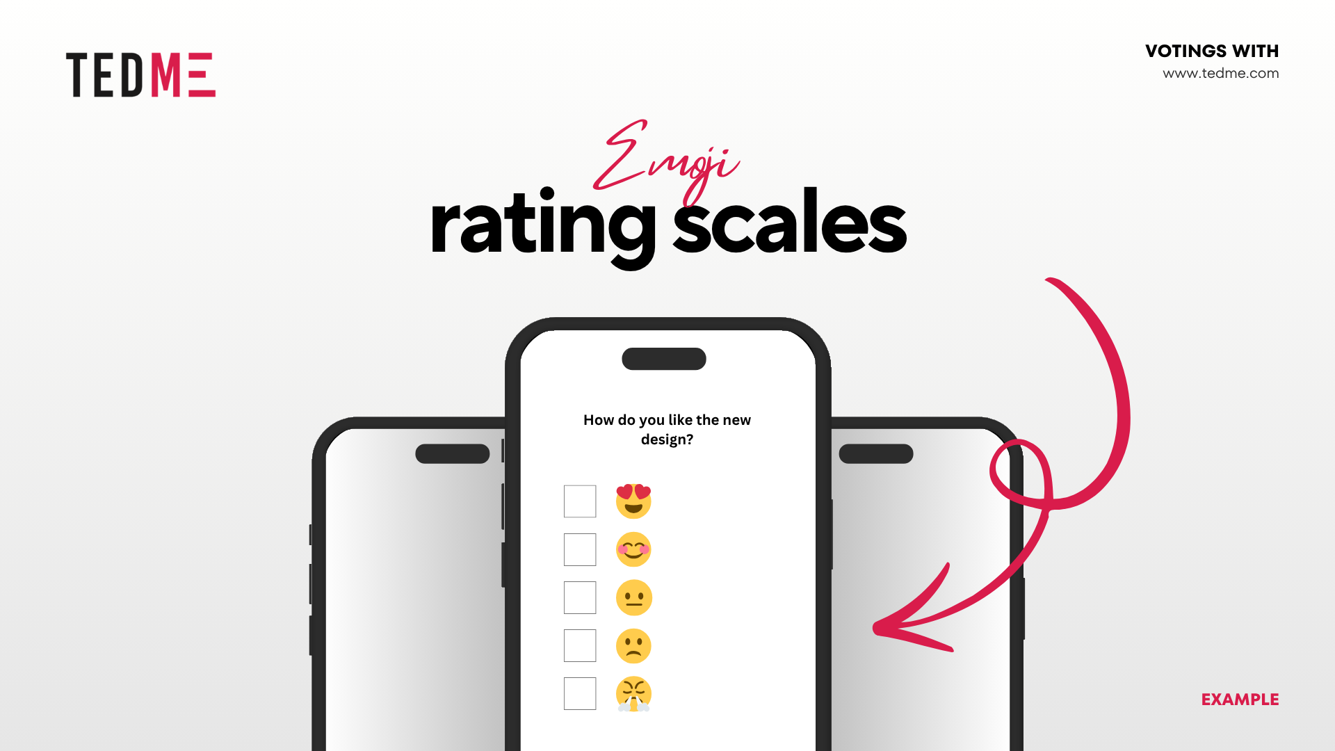 Emoji Bewertungsskalen | Umfragen | TEDME